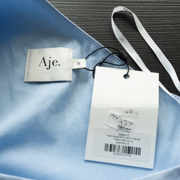 Aje. Adelia Ruffle Midi Dress. - Picture 4 of 15